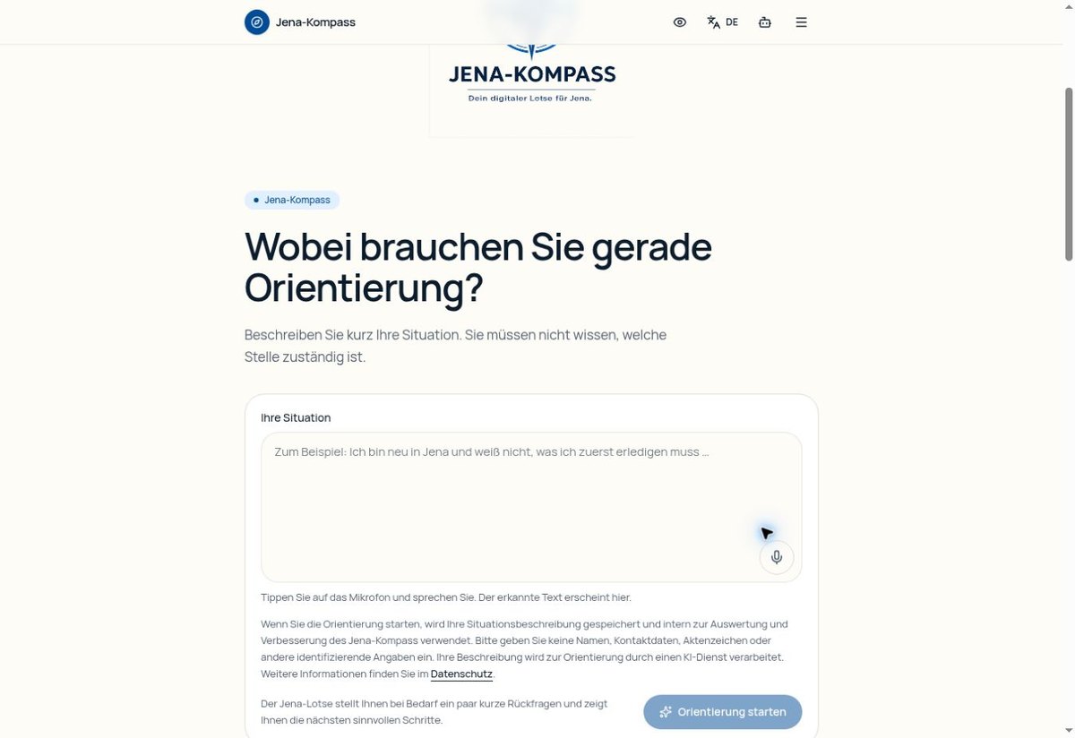 Jena-Kompass – project view